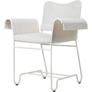Krzesło do Jadalni Gubi Tropique z Frędzlami Biały/Leslie 06