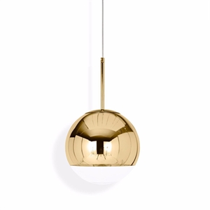 Tom Dixon Mirror Ball Złota Lampa Wisząca Mała LED