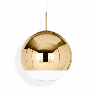 Tom Dixon Mirror Ball Złota Lampa Wisząca Duża LED